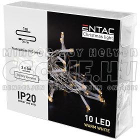 ENTAC KARÁCSONYI BELTÉRI FÜZÉR 10 LED WW 1,3M-ECL-10WW