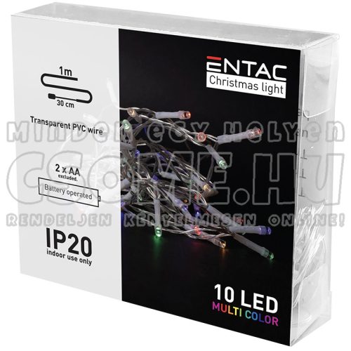 ELEMES LED FÉNYFÜZÉR (1M 10LED) SZYNES- ENTAC
