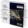 ELEMES LED FÉNYFÜZÉR (1M 20LED) MELEGFEHÉR - ENTAC
