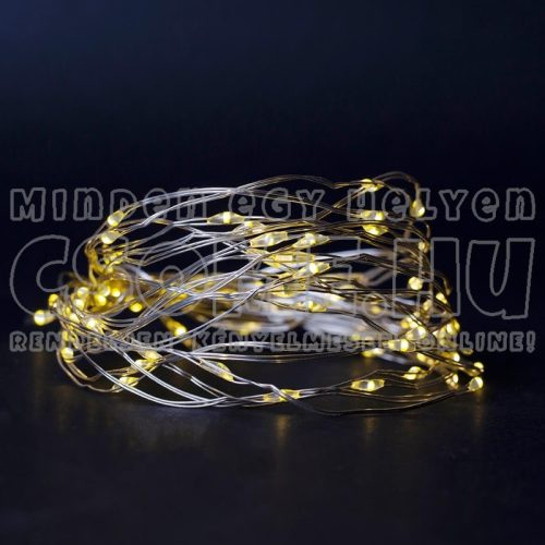 ELEMES LED FÉNYFÜZÉR (4M 80LED) MELEGFEHÉR - ENTAC