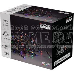KARÁCSONYI IP44 240 LED FÜZÉER SZÍNES 24M