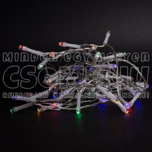 ENTAC KARÁCSONYI IP44 FÜZÉR 96 LED IDŐZÍTŐVEL SZÍNES 7M ECL-96MC-T