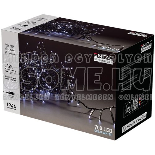 ENTAC FÉNYFŰZÉR 14M 700 LED HIDEGFEHÉR