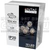 ELEMES LED FÉNYGÖMB (1M 10LED) MELEGFEHÉR - ENTAC