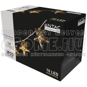 ENTAC CSILLAG FÉNYFŰZÉR 1,35M 10LED MELEGFEHÉR