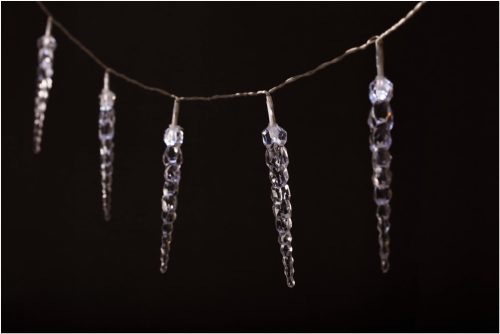 ENTAC ELEMES JÉGCSAP HIDEGFEHÉR 20 LED 3M