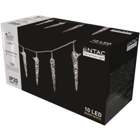 ENTAC ELEMES JÉGCSAP 1,35M 10LED MELEGFEHÉR