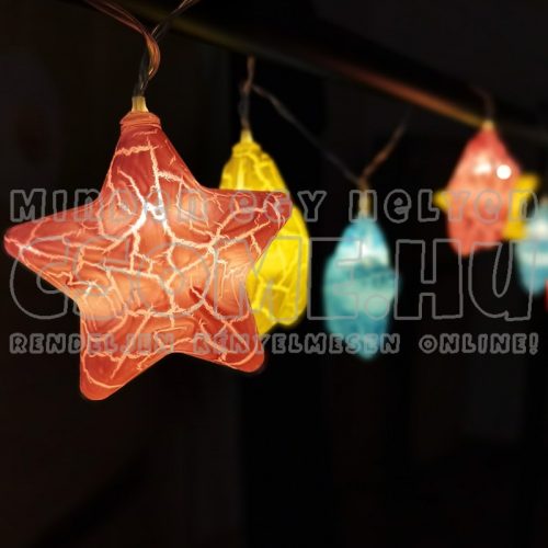 ENTAC CSILLAG FÉNYFŰZÉR 1,35M 10LED MELEGFEHÉR