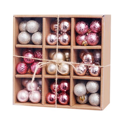 KARÁCSONYFADÍSZ GÖMB 3CM KARTON DISPLAY PASZTELL ÁRNYALATOK-ACB3-CD-PMIX-99