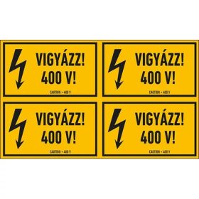 VIGYÁZZ! 400 V!