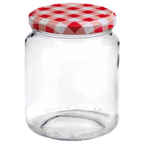 BEFŐTTESÜVEG - KONZERVÜVEG - 540 ML LAPKÁVAL - 8 DB-OS