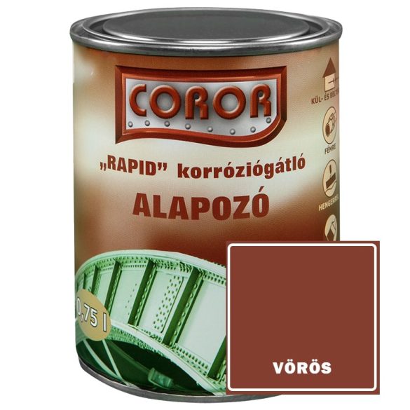 VÖRÖS - COROR KORRÓZIÓGÁTLÓ ALAPOZÓ - 0,75L
