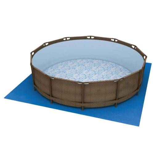 MEDENCE ALÁTÉTFÓLIA - NÉGYZET ALAKÚ FLOWCLEAR PVC ALJTAKARÓ - 488cm X 488cm
