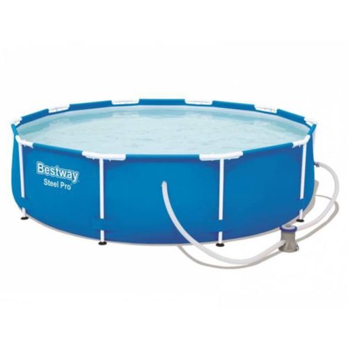 CSŐVÁZAS MEDENCE SZETT VÍZFORGATÓVAL - BESTWAY STEEL PRO POOL - 305x76CM 