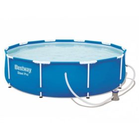   CSŐVÁZAS MEDENCE SZETT VÍZFORGATÓVAL - BESTWAY STEEL PRO POOL - 366x76CM 