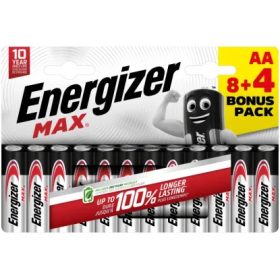 ENERGIZER MAX-8+4 PACK-AA-CERUZA ELEM
