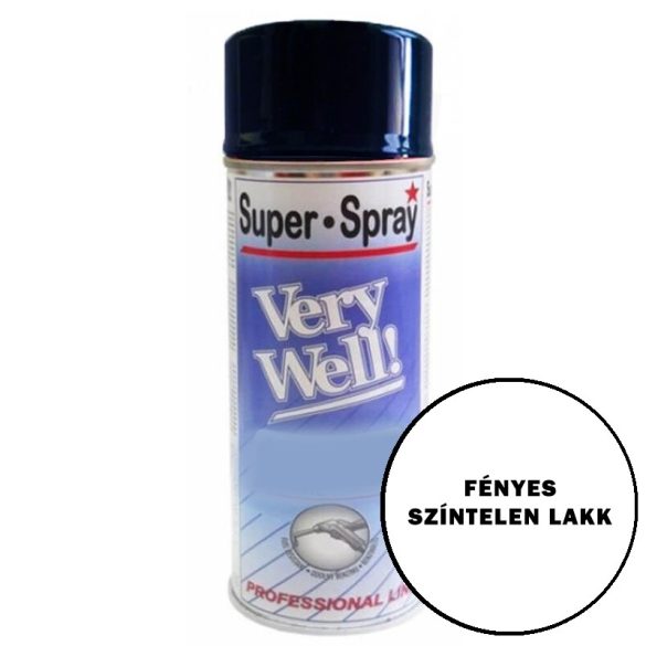 FÉNYES SZÍNTELEN LAKK - VERY WELL SPRAY 400 ML 