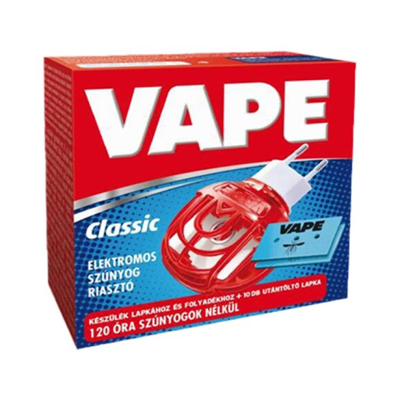 Vape Classic elektromos szúnyogirtó készülék lapkához és folyadékhoz + utántöltő