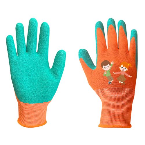 MUNKAKESZTYŰ GYEREK LATEX BEVONATÚ POLIÉSZTER 4. MÉRET 7-9 ÉVES KORIG NEO