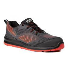 MILERITE S1P SZÜRKE/PIROS SPORT VÉDŐFÉLCIPŐ 38