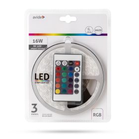 AVIDE LED SZALAG BLISZTER 12V 7,2W SMD5050 30LED RGB IP20 3M
