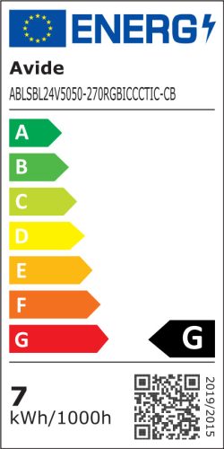 AVIDE LED SZALAG SZETT 24V 7,2W SMD5050 270LED RGB-IC+CCT-IC IP65 3M