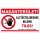 MAGÁNTERÜLET ILLETÉKTELENEKNEK BELÉPNI TILOS PVC TÁBLA 250X160MM
