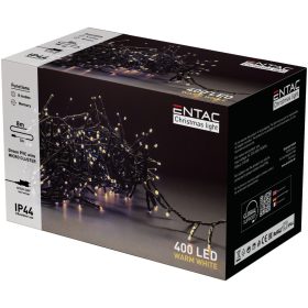 ENTAC KARÁCSONYI IP44 400 LED FÜRTÖS FÉNYSOR WW 8CM 