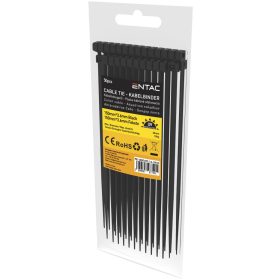 KÁBELKÖTEGELŐ 150*3,6 FEKETE 50DB