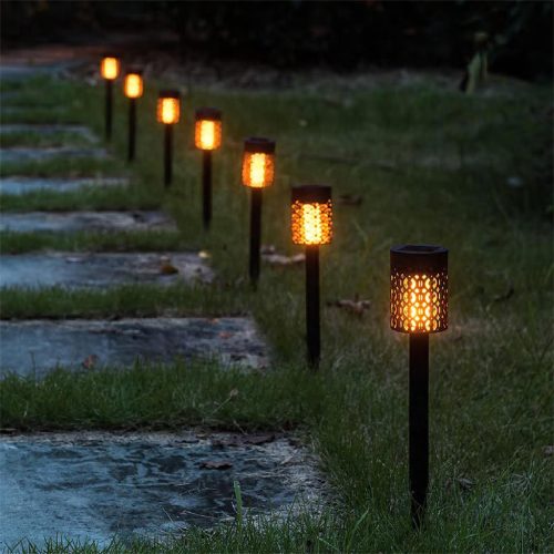 KERTI SZOLÁR LESZÚRHATÓ FÁKLYA LÁNG EFFEKTTEL 360 MM - ENTAC 