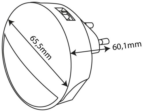 ENTAC ÉJJELI FÉNY 0,8W ALKONYKAPCSOLÓVAL