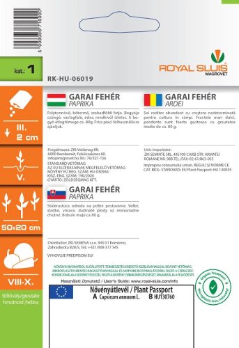 ROYAL SLUIS GARAI FEHÉR PAPRIKA GARAI 0,5G 