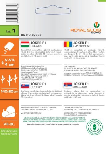 ROYAL SLUIS JÓKER F1 UBORKA 1G