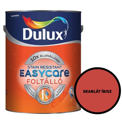 SKARLÁT ÍBISZ - DULUX EASYCARE VÍZTASZÍTÓ LATEX BELTÉRI FALFESTÉK - 2,5L