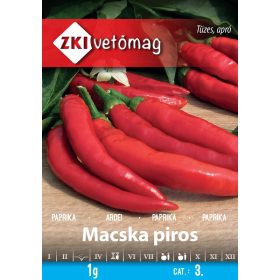 ZKI VETŐMAG PAPRIKA MACSKA PIROS 1G