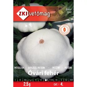 ZKI ÓVÁRI FEHÉR PATISSZON 2,5GR