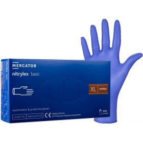   NITRYLEX BASIC MC25 KESZTYŰ 100DB-OS SÖTÉTKÉK XL-ES MÉRET