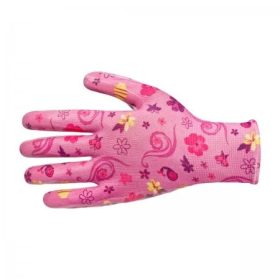  RZB2-BEOROL 8/M RÓZSASZÍN-VIRÁGOS -KESZTYŰ